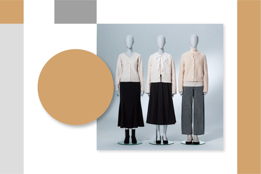 業界初!骨格診断マネキンでお客様により似合うお洋服探しの手助けを